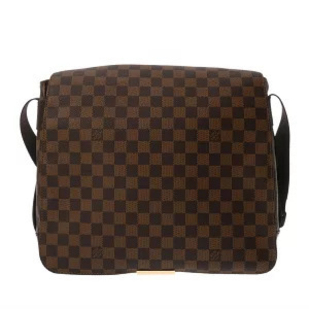 Louis Vuitton Damier Bastille Canvas Shoulder Bag Brown